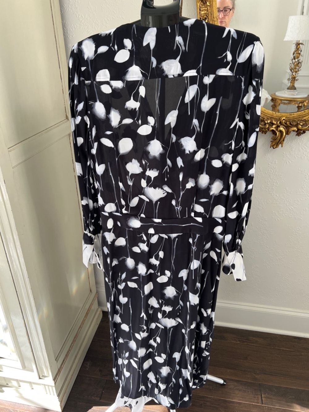 Equipment “NEEMA” Black and White Floral Maxi Dress NWT $495 - Picture 9 of 9